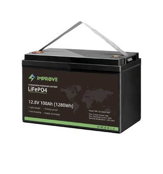 IMPROVE Lithium Batteri 12V 100Ah (LiFePO4) BMS 100a